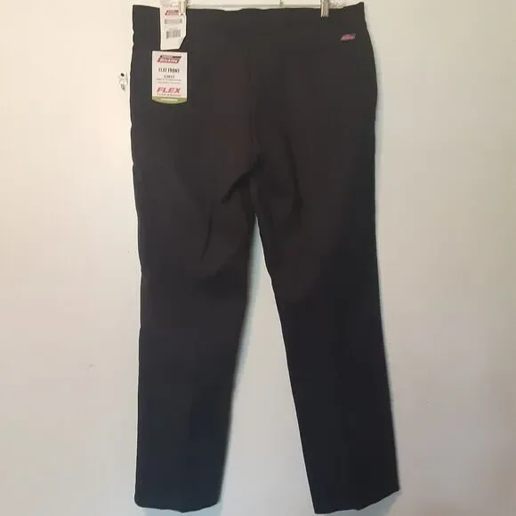 Dickies Twill Work Pants Mens 40X32 Black Flex Workwear Slim Fit Straight EUC - Picture 4 of 10